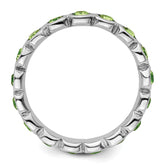 Sterling Silver Stackable Expressions August Crystal Ring